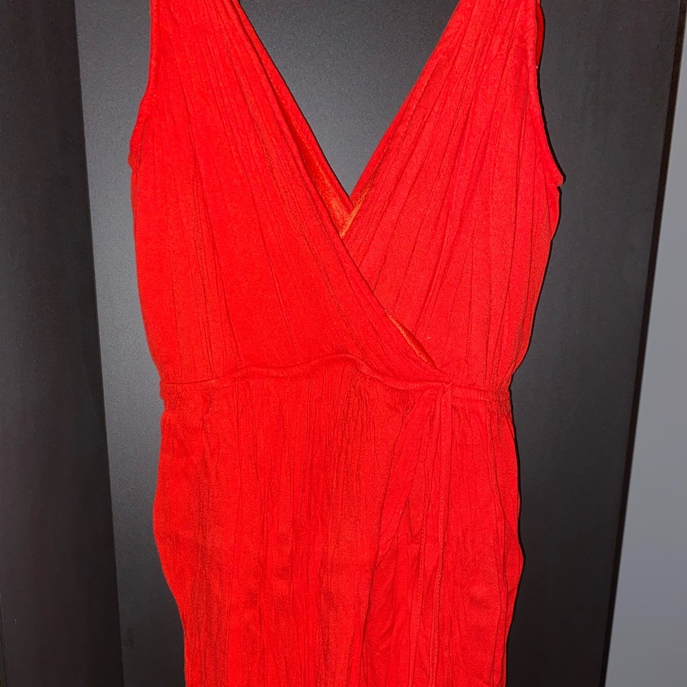 Red summer dress